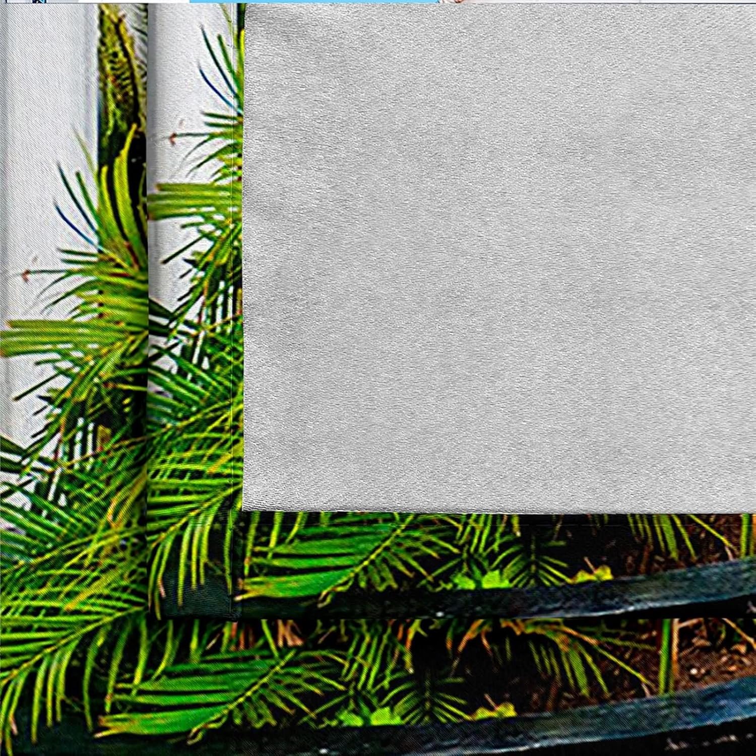 Homxi 2 Panels Blackout Curtains Set Eyelet Coastal Landscape