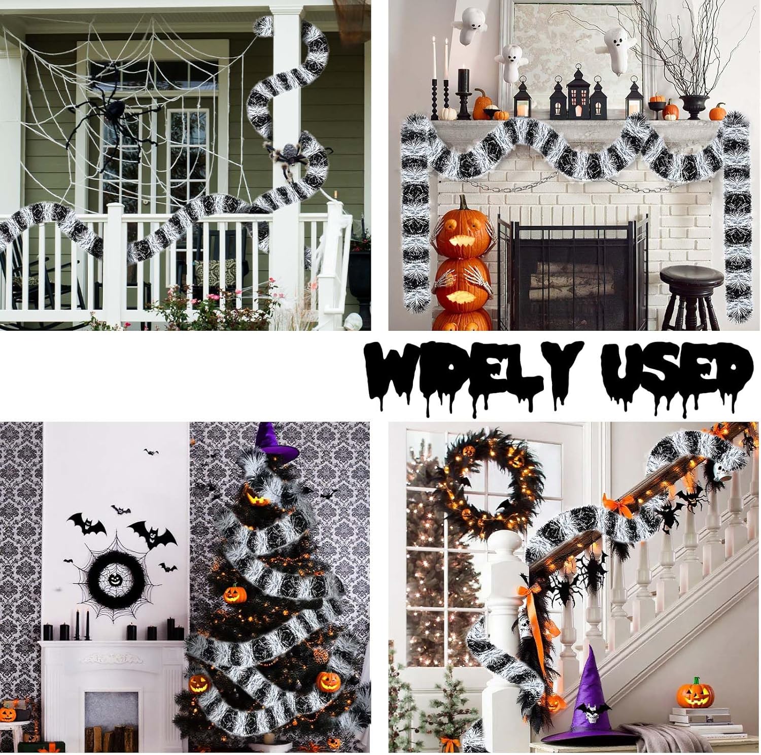 164FT Halloween Sandworm Garland Tinsel Decor