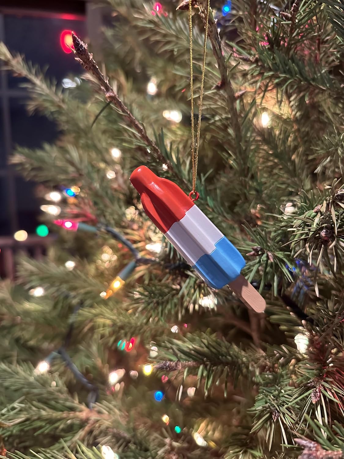 Tree Buddees Retro Patriotic Popsicle Christmas Ornament