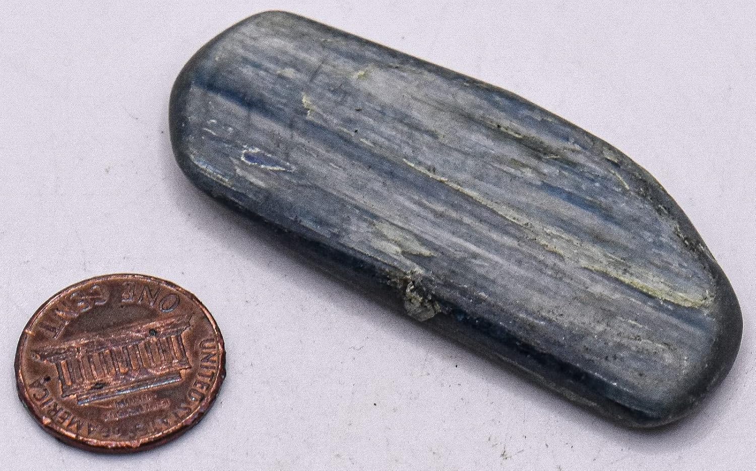 24 Inch Blue Kyanite Blade Slice Natural Gemstone Collectible Specimen From Brazil