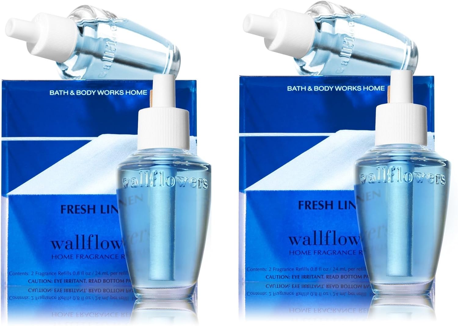 Bath And Body Works Fresh Linen Wallflower Bulb Refills 4 Bulbs