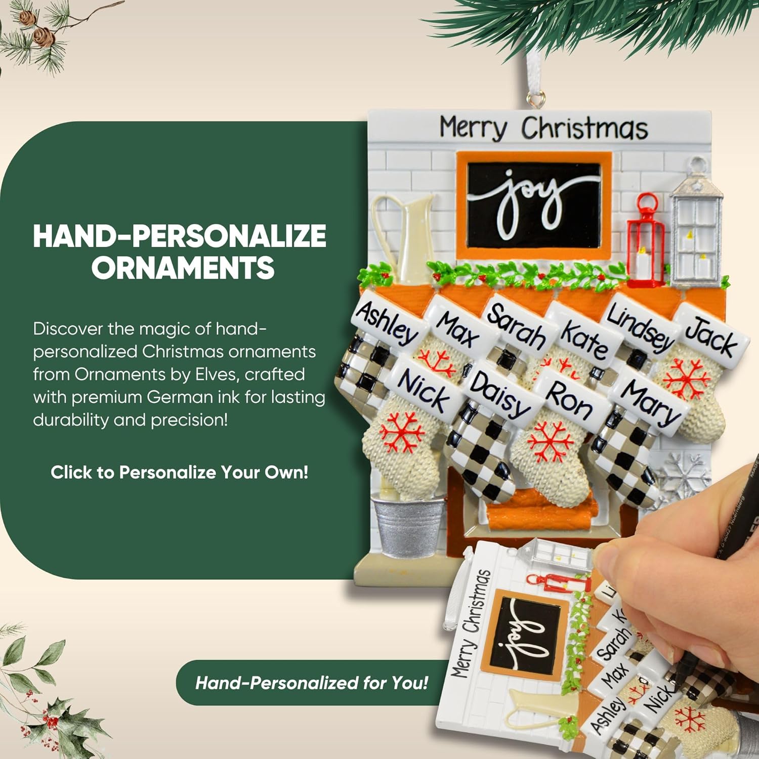 Personalized Chef Ornament 2024 - Custom Christmas Tree Decor