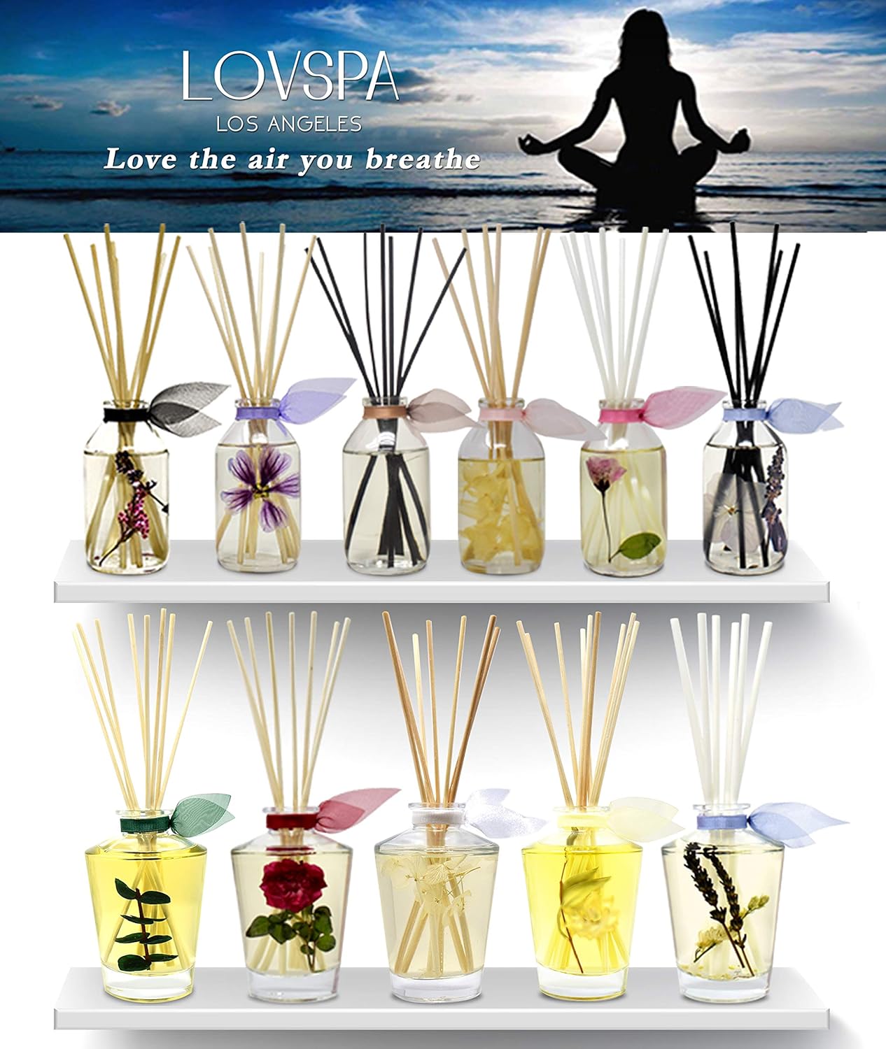 LOVSPA Lavender Vanilla Diffuser Set