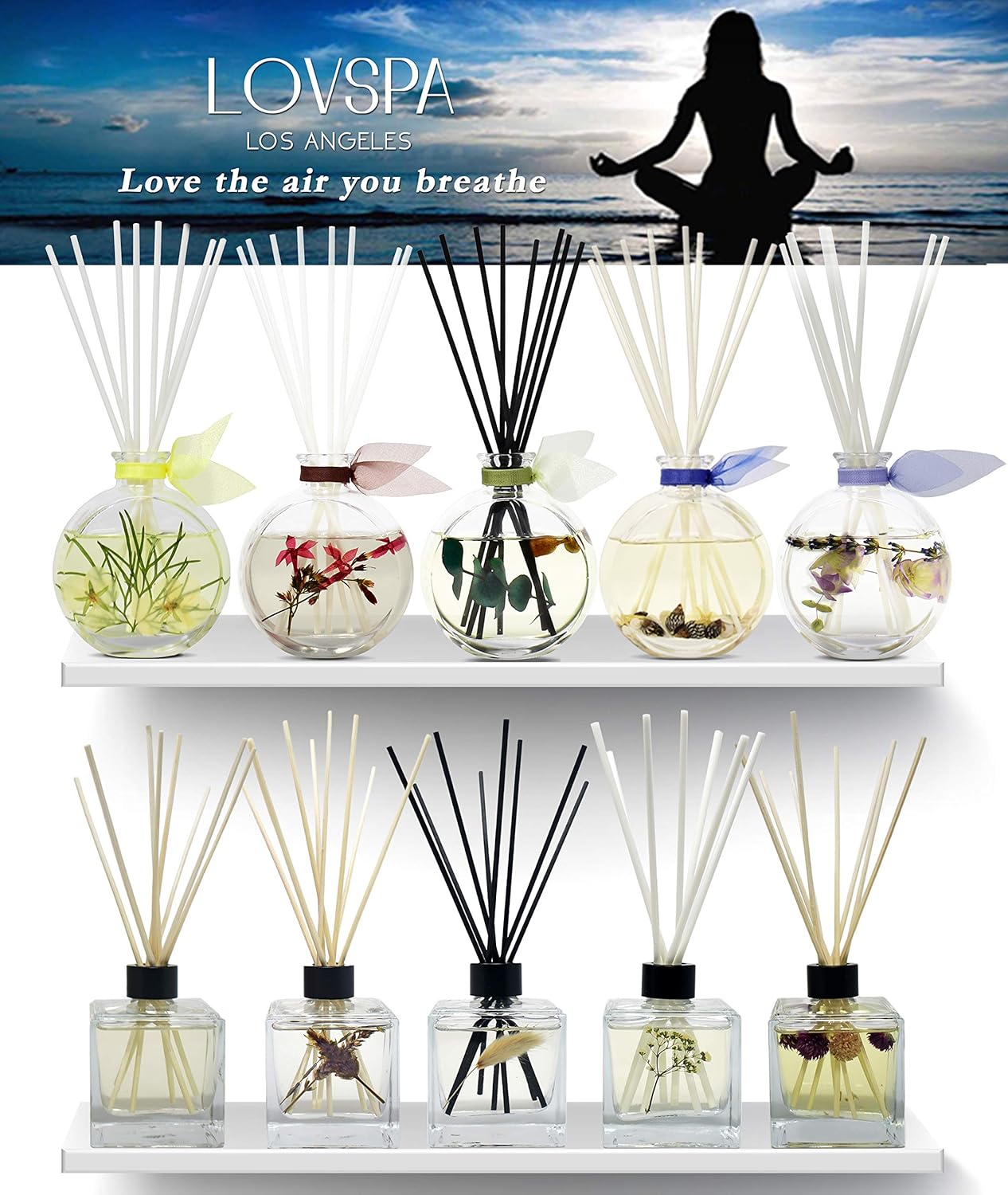 LOVSPA Lavender Vanilla Diffuser Set