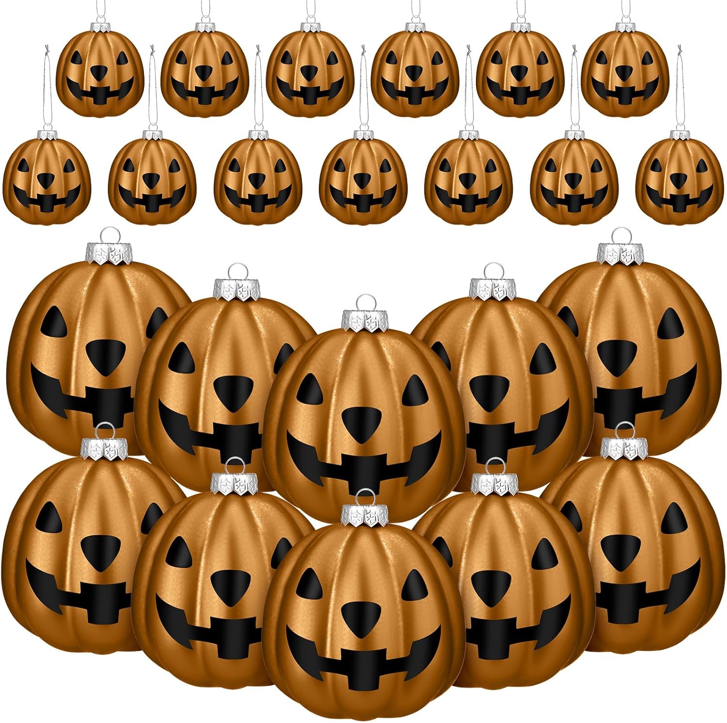 Zhanmai Halloween Pumpkin Tree Decorations 24 Pcs