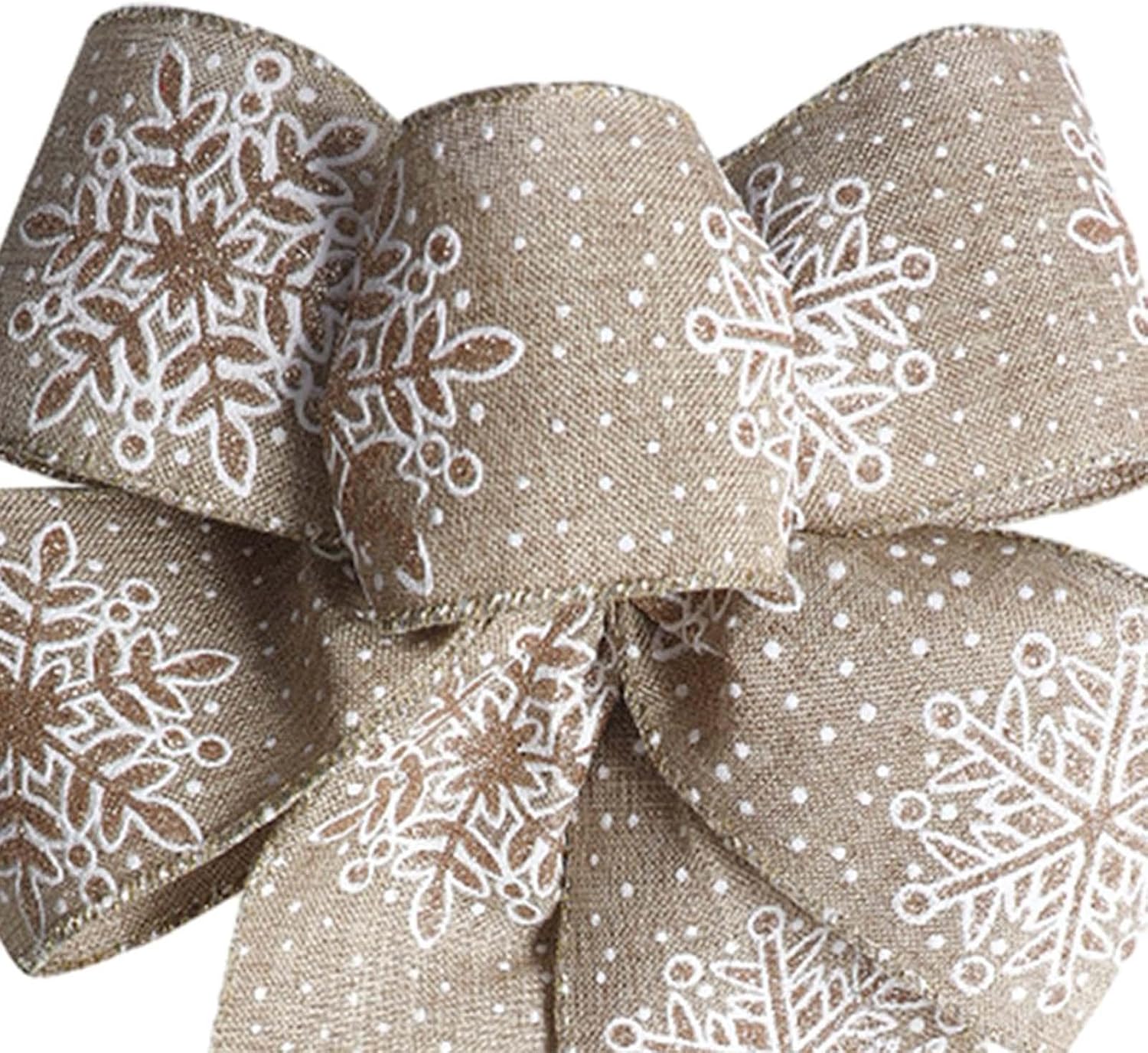 Large Christmas Wreath and Snowflake Decor