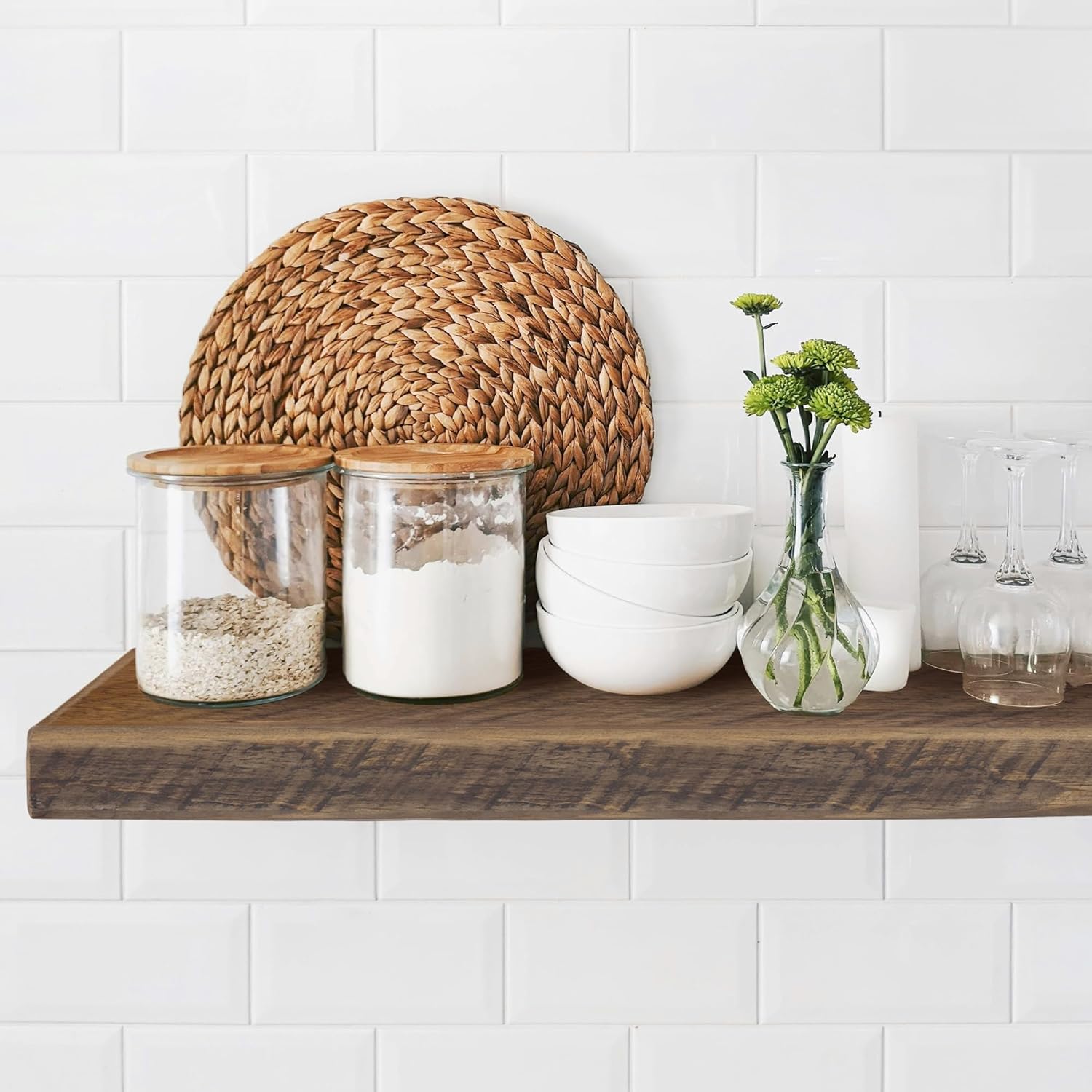 Reclaimed Wood Floating Shelves Handmade Rustic Wall Decor