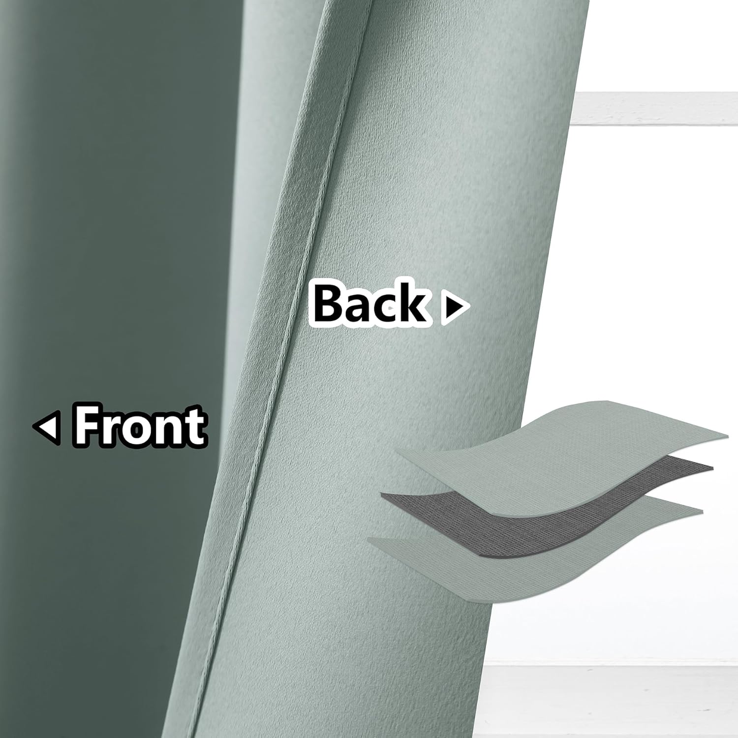 AOSKY Door Curtains for Privacy and Light Blocking