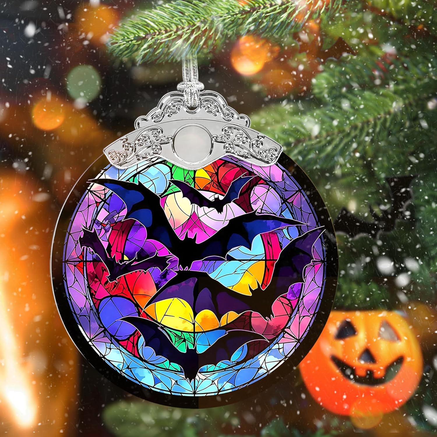 Bat Hanging Ornament - Christmas Halloween Decor