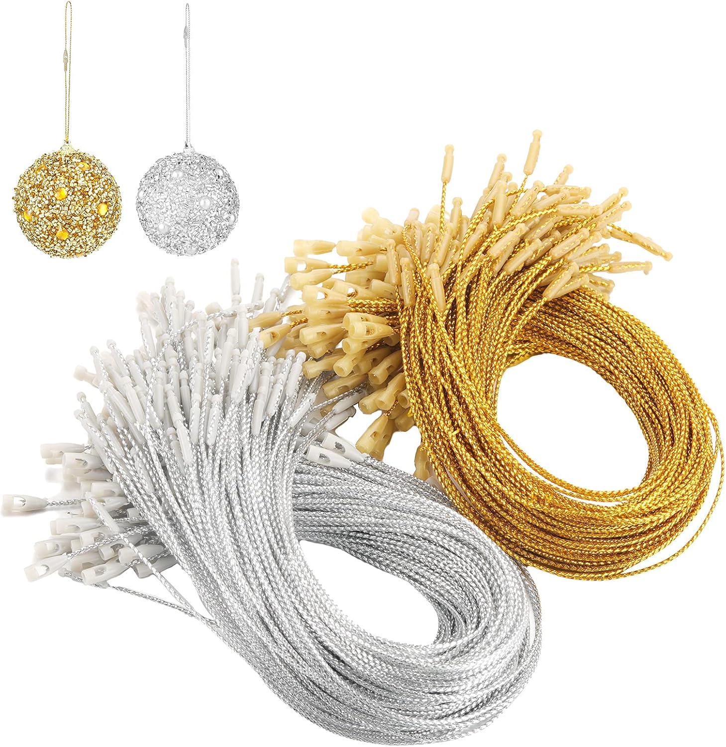 400 Piece Gold and Silver Ornament Hangers