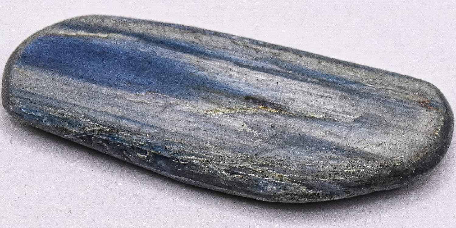 24 Inch Blue Kyanite Blade Slice Natural Gemstone Collectible Specimen From Brazil
