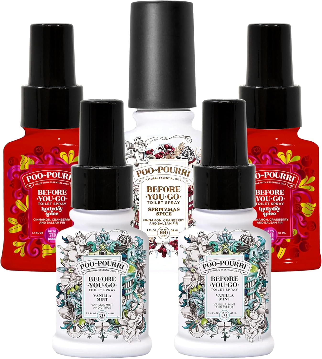 Poo-Pourri Holiday Toilet Spray Set 2 Ounce