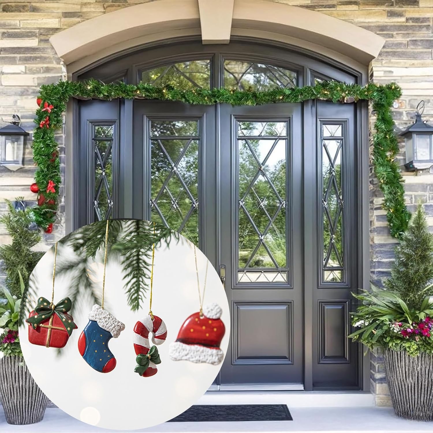 gifskiu Adjustable Door Garland Hanger 3 Sizes No Screws