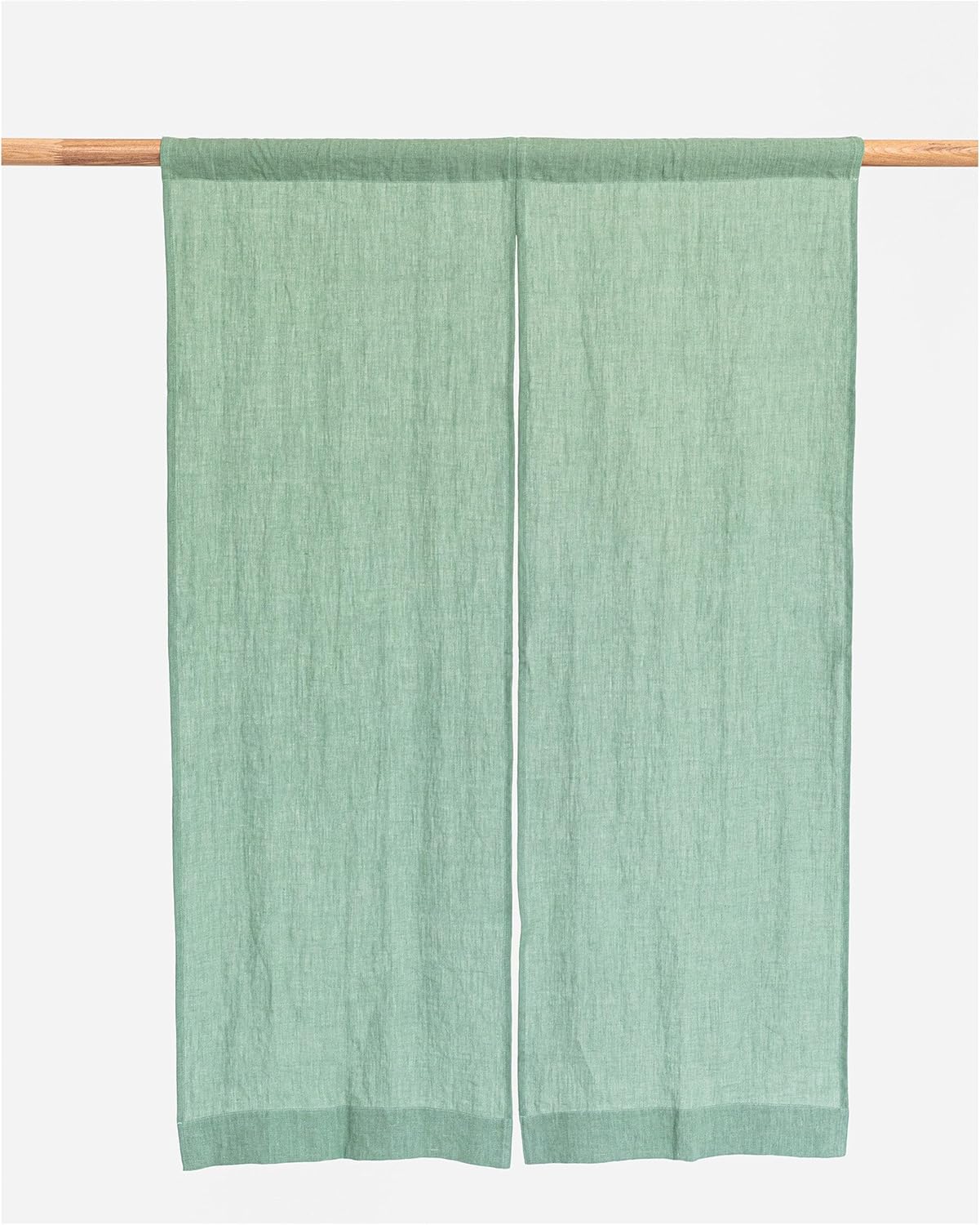 Magic Linen Matcha Green Noren Curtains 30x45