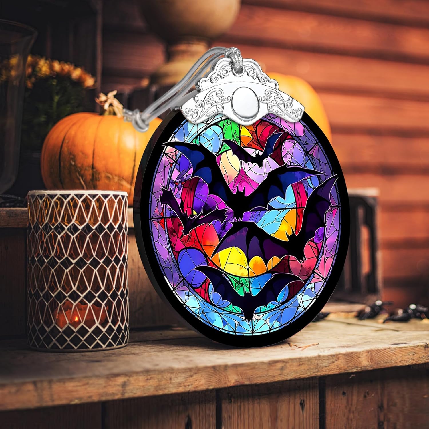 Bat Hanging Ornament - Christmas Halloween Decor