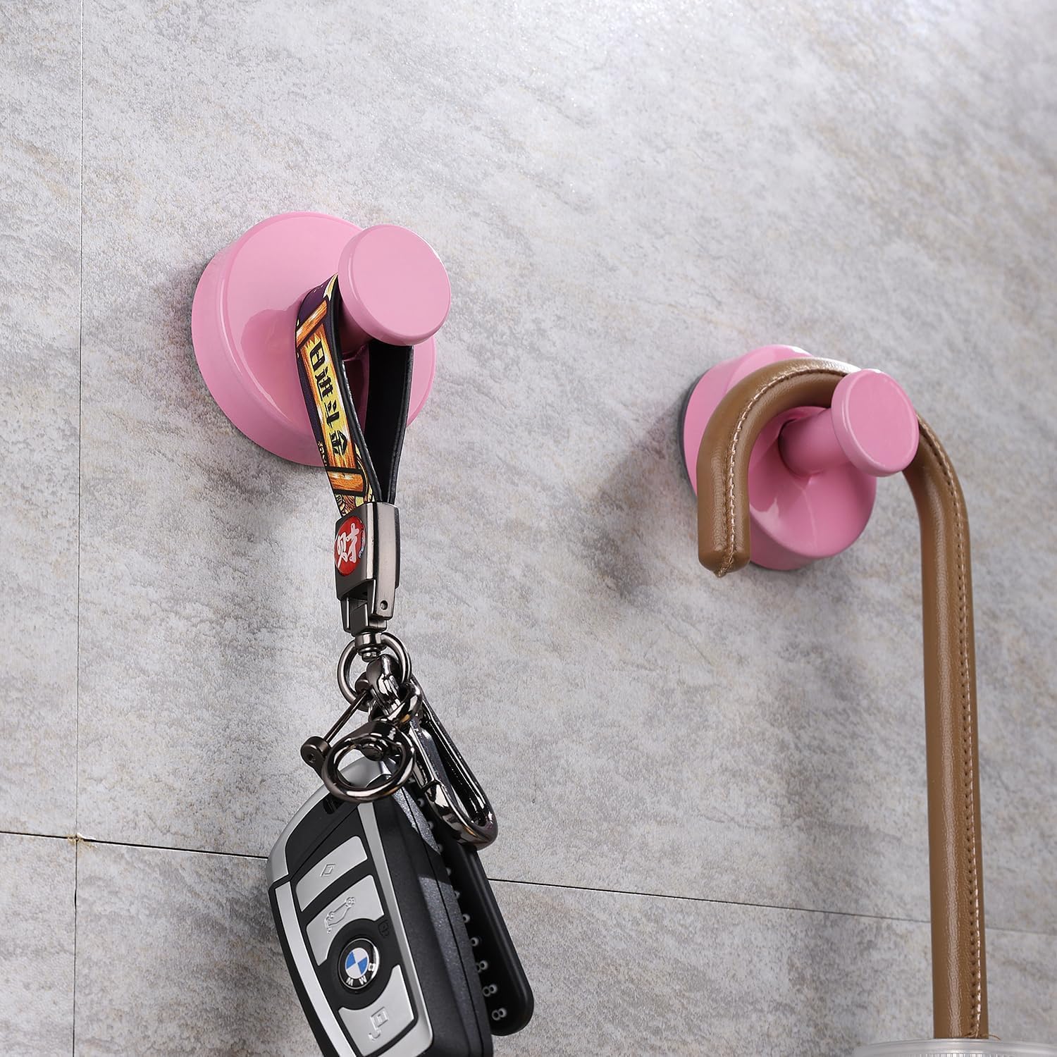Pink Suction Cup Wreath Hanger 15 Lbs Capacity