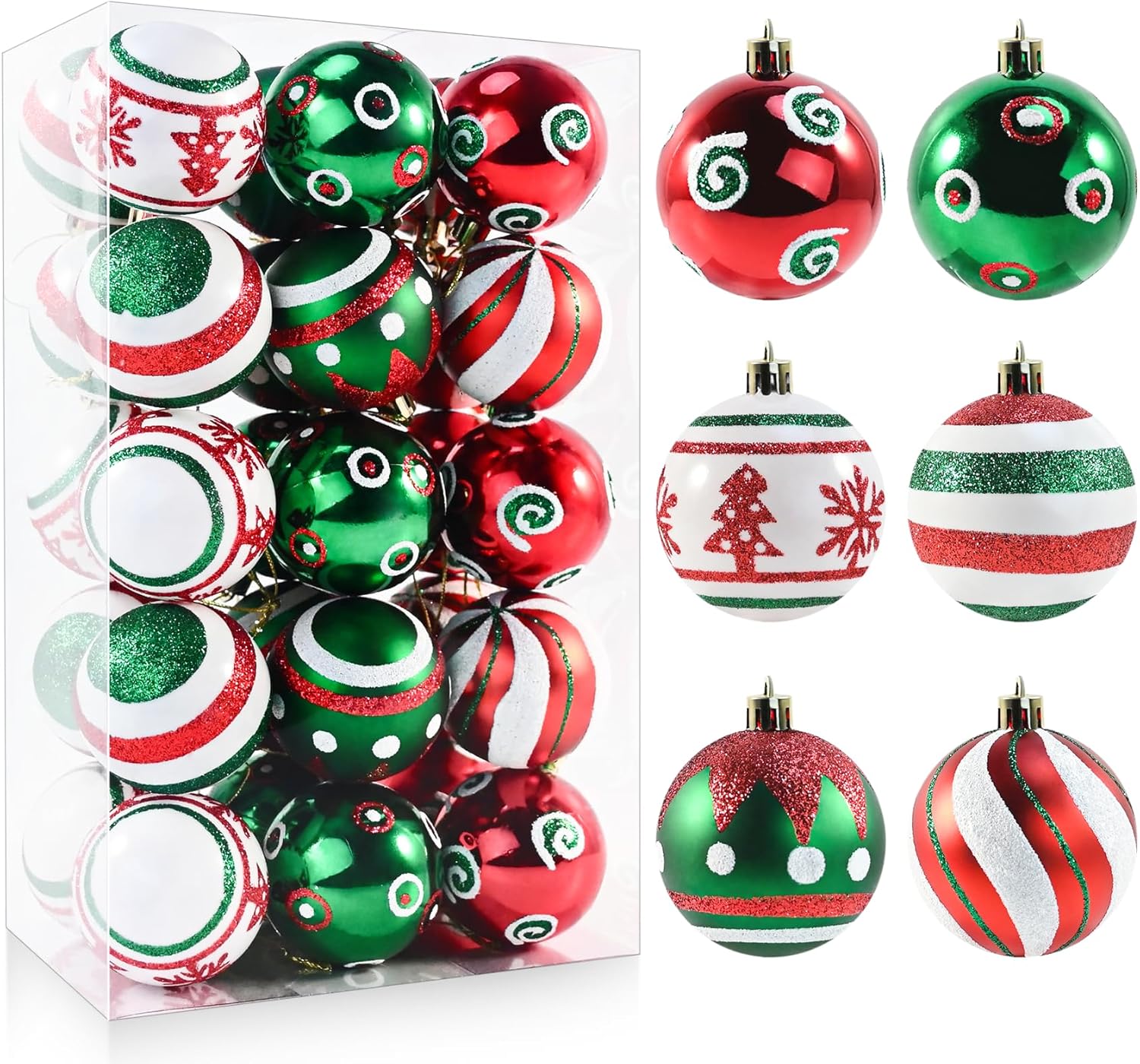 236 Inch Shatterproof Christmas Balls 30PCS