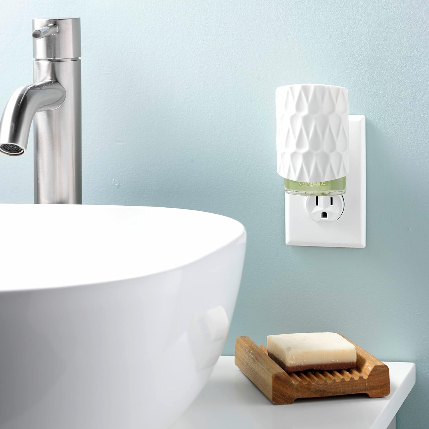 Yankee Candle ScentPlug Diffuser Organic Pattern White 1 CT