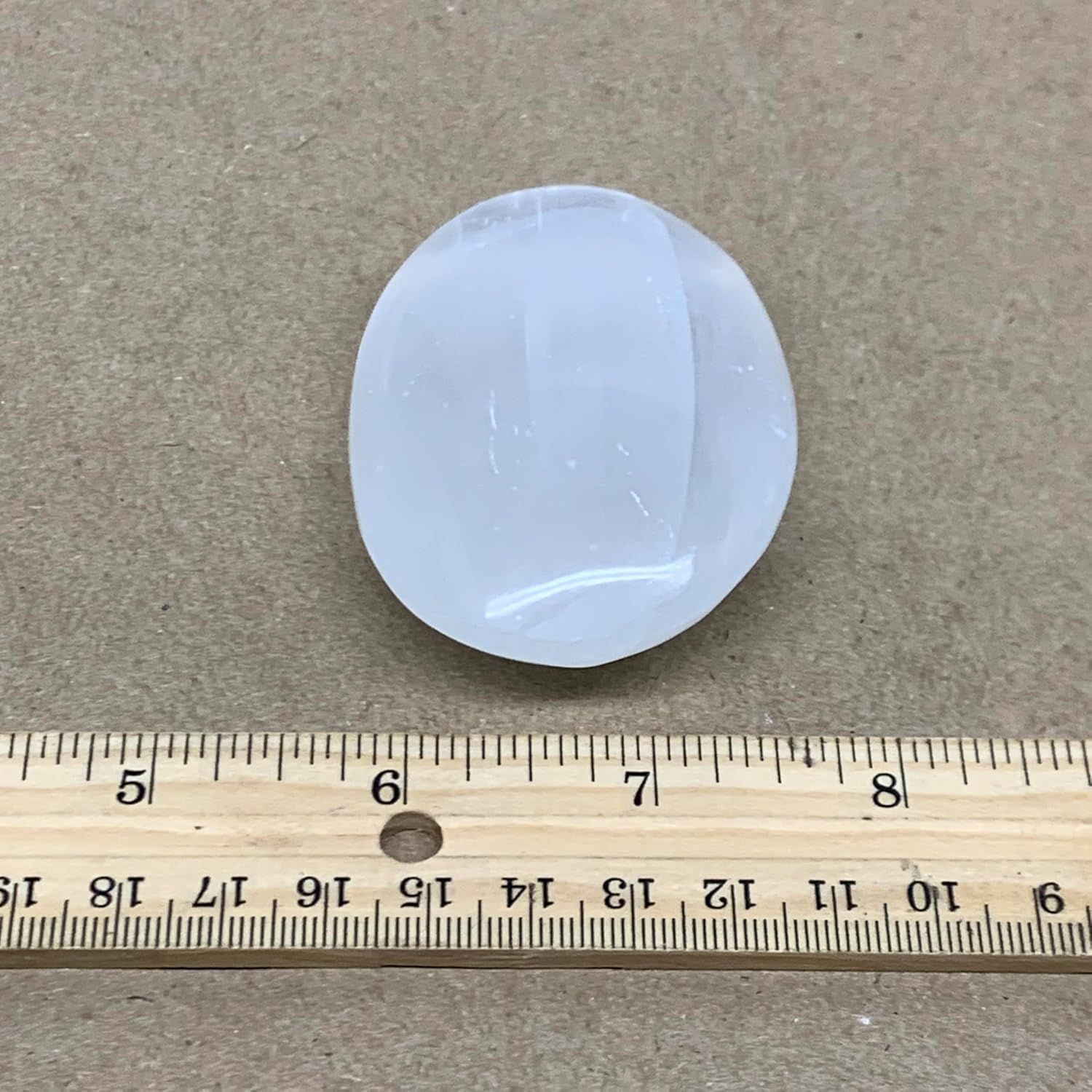 WatanGems 93g Natural Selenite Palm Stone Crystal