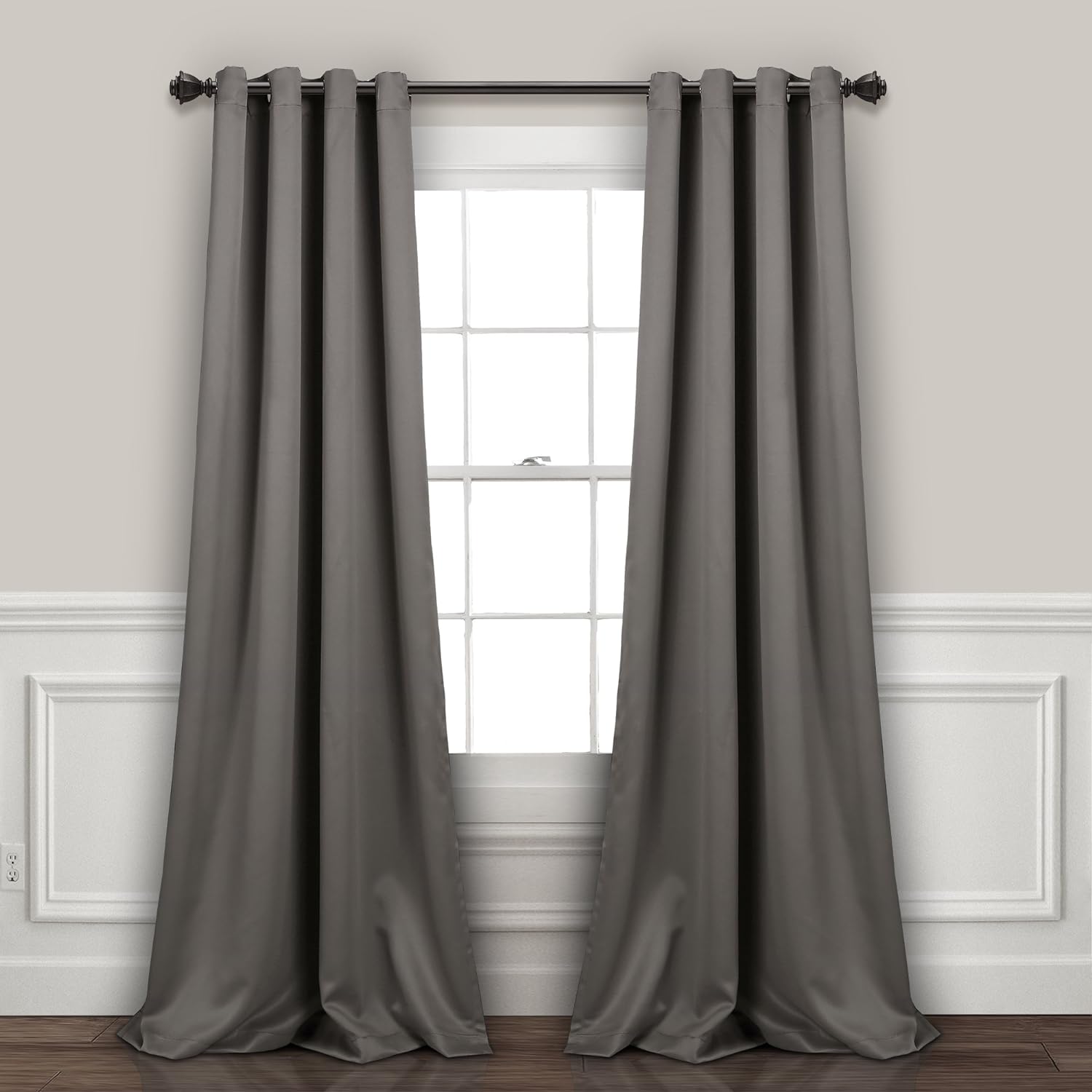 Lush Decor Insulated Grommet Blackout Curtain Panels Set