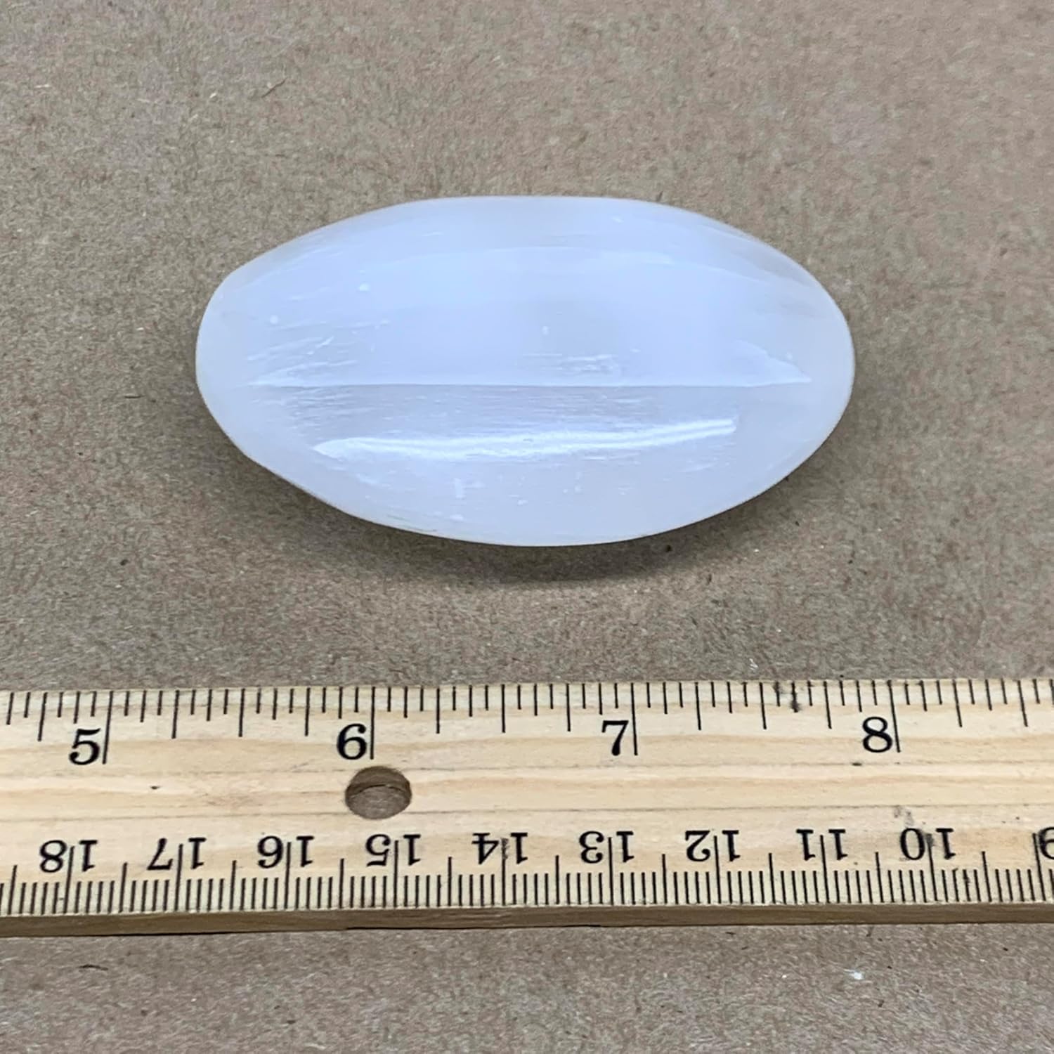 WatanGems 93g Natural Selenite Palm Stone Crystal