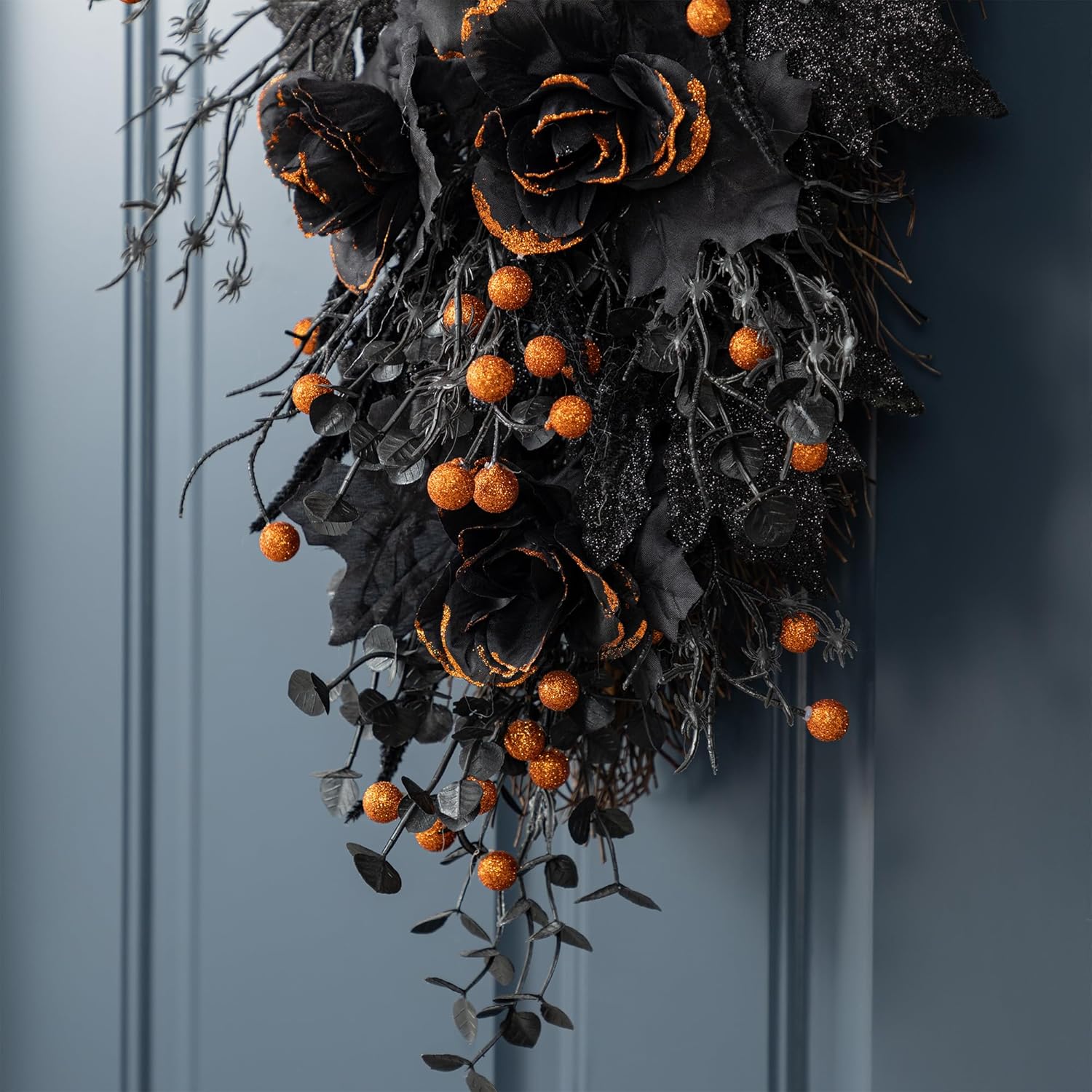 Glitzhome Halloween Teardrop Swag Set of 2