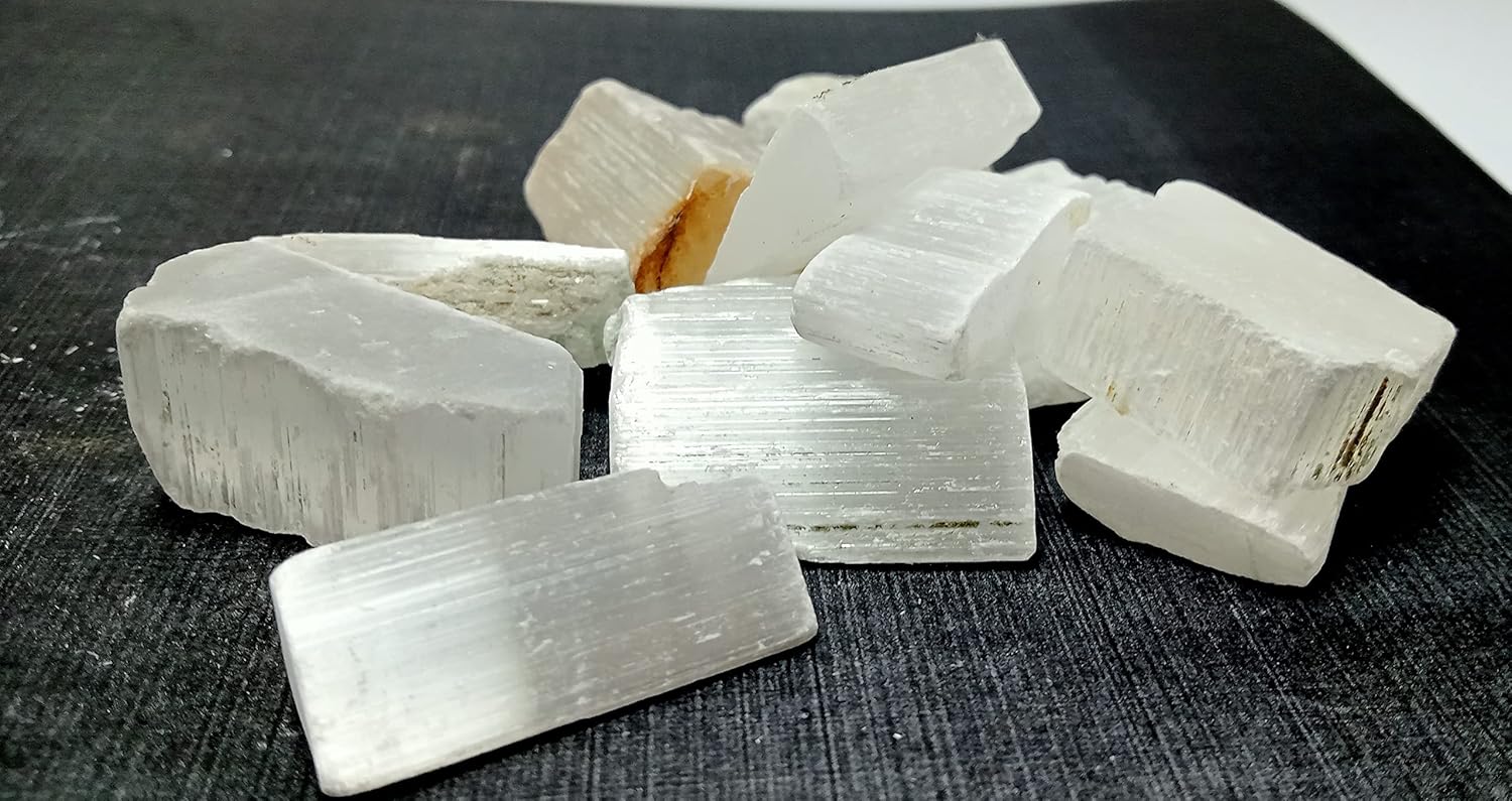 Selenite Tumbled Stones 500 Grams for Healing and Creativity