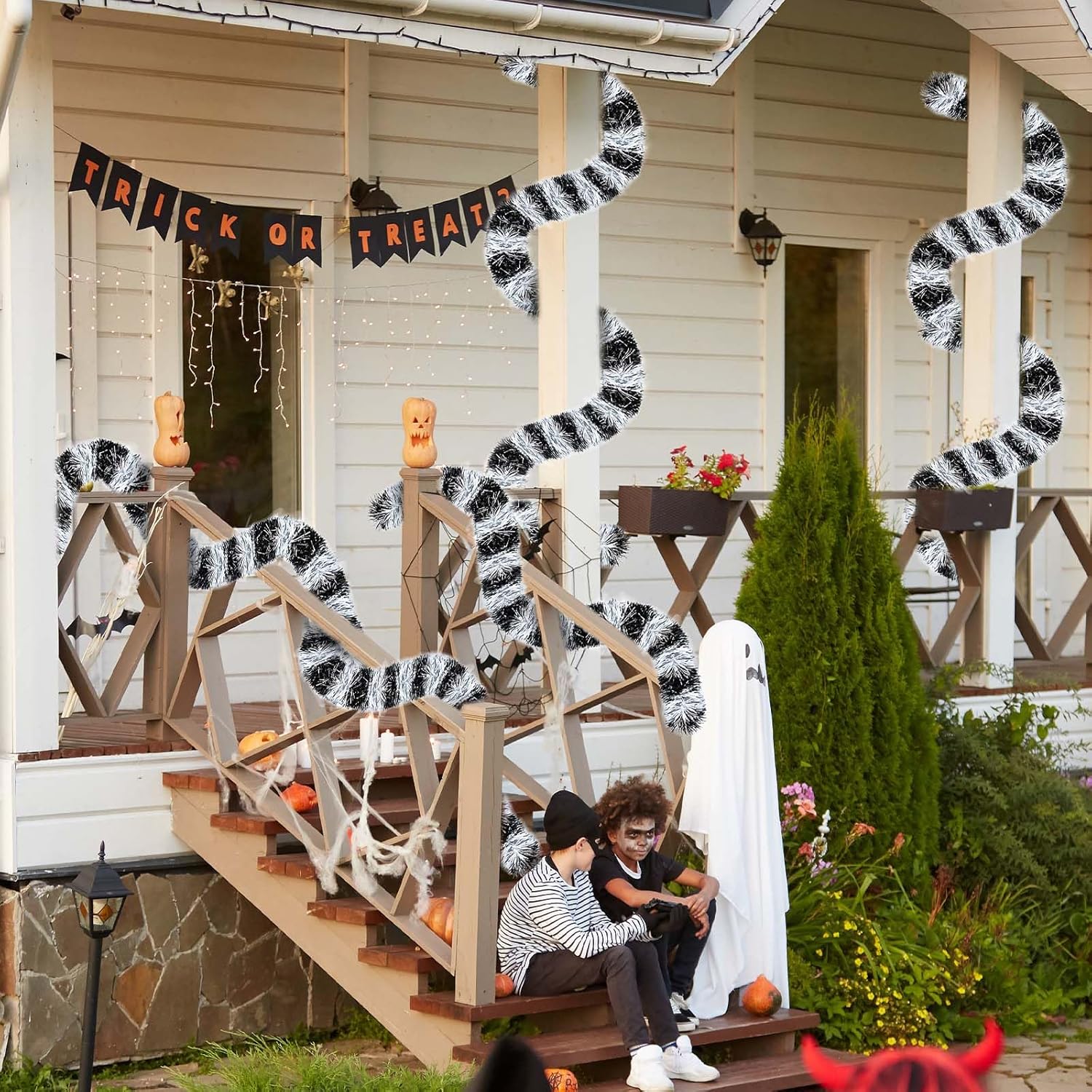 164FT Halloween Sandworm Garland Tinsel Decor