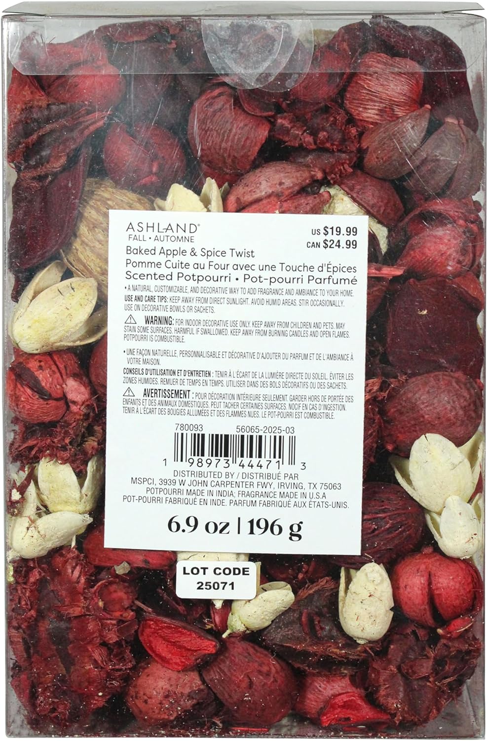 Ashland 7oz Baked Apple Spice Twist Potpourri Fall Decor