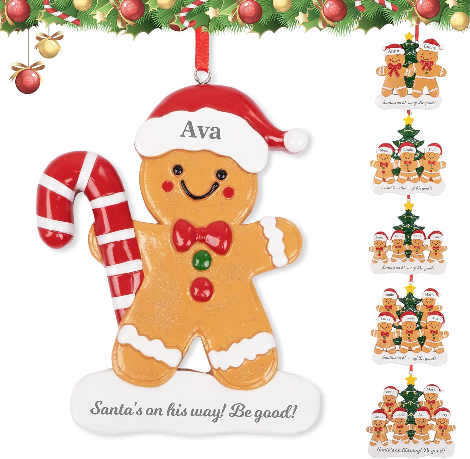 JEKOSEN 2025 Personalized Christmas Ornament with Custom Name
