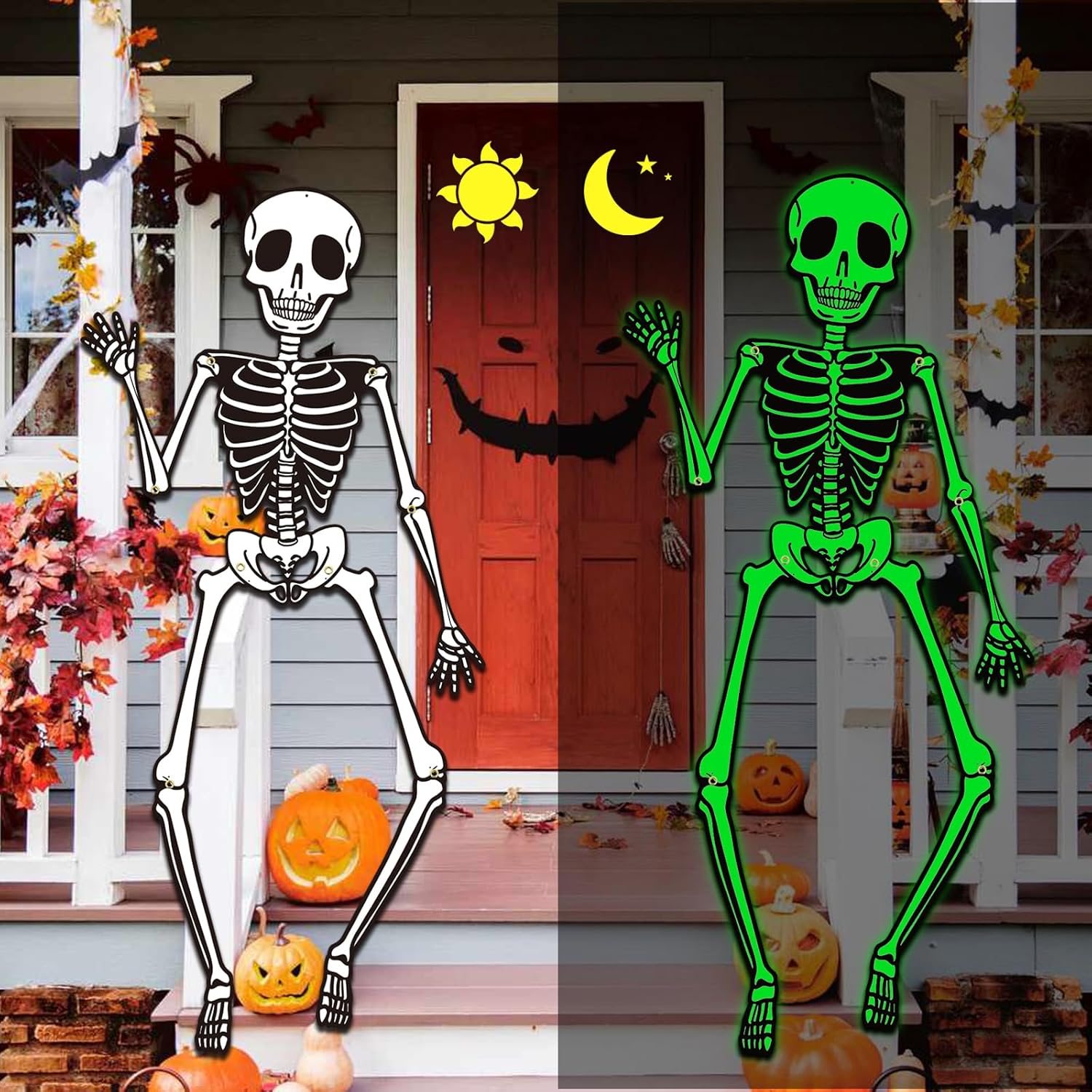 Kalefo Halloween Glow in the Dark Skeleton Decorations