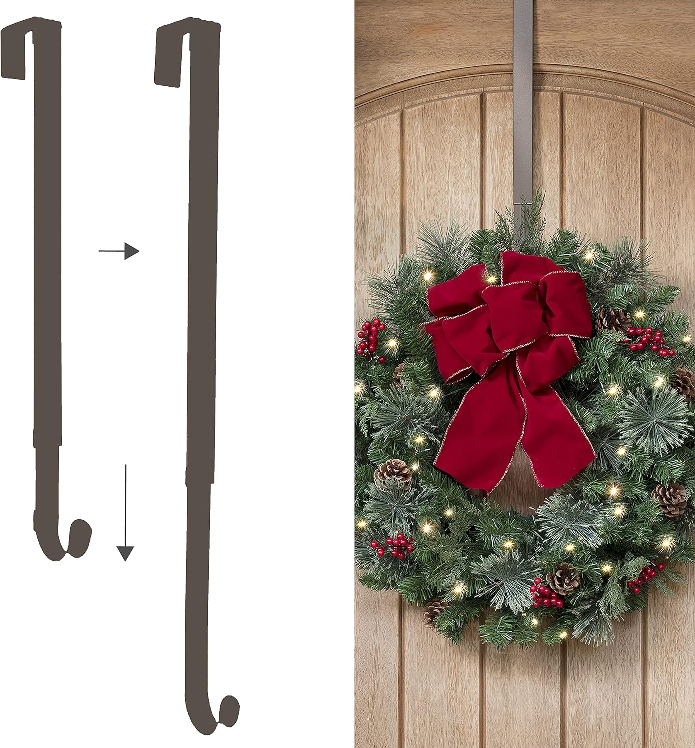 Haute Decor Adjustable Wreath Hanger 20 Lb