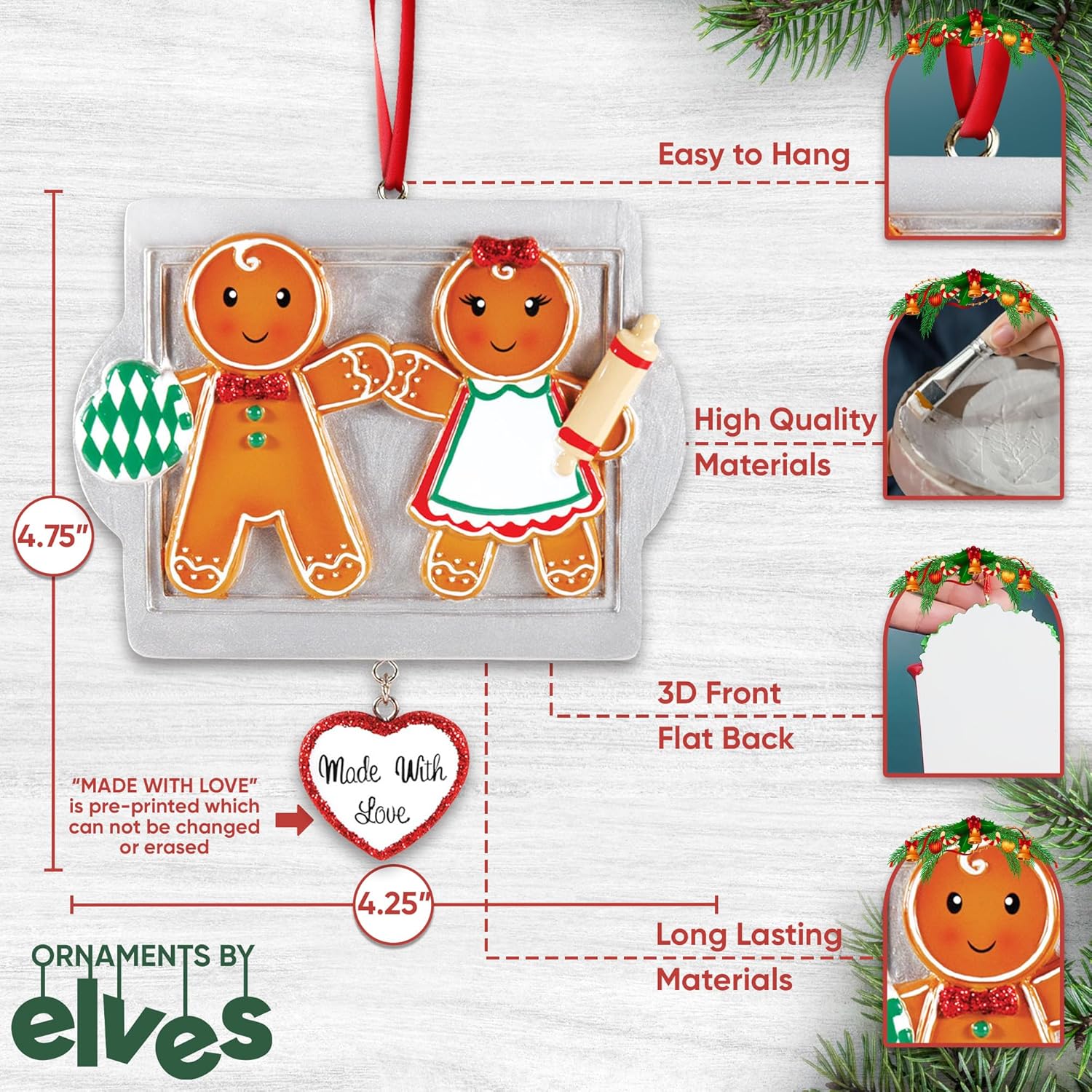 Personalized First Christmas Ornament 2025 for Couple