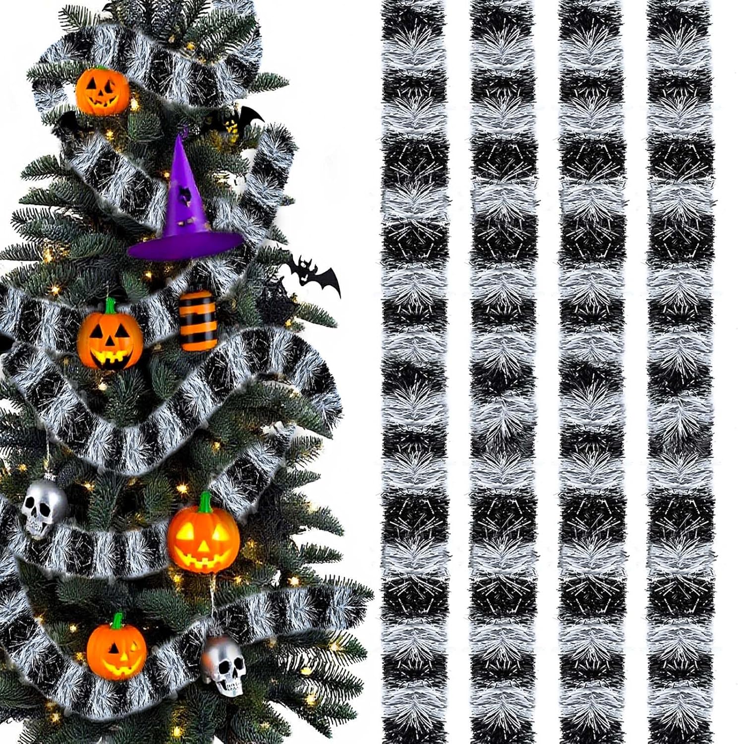 164FT Halloween Sandworm Garland Tinsel Decor