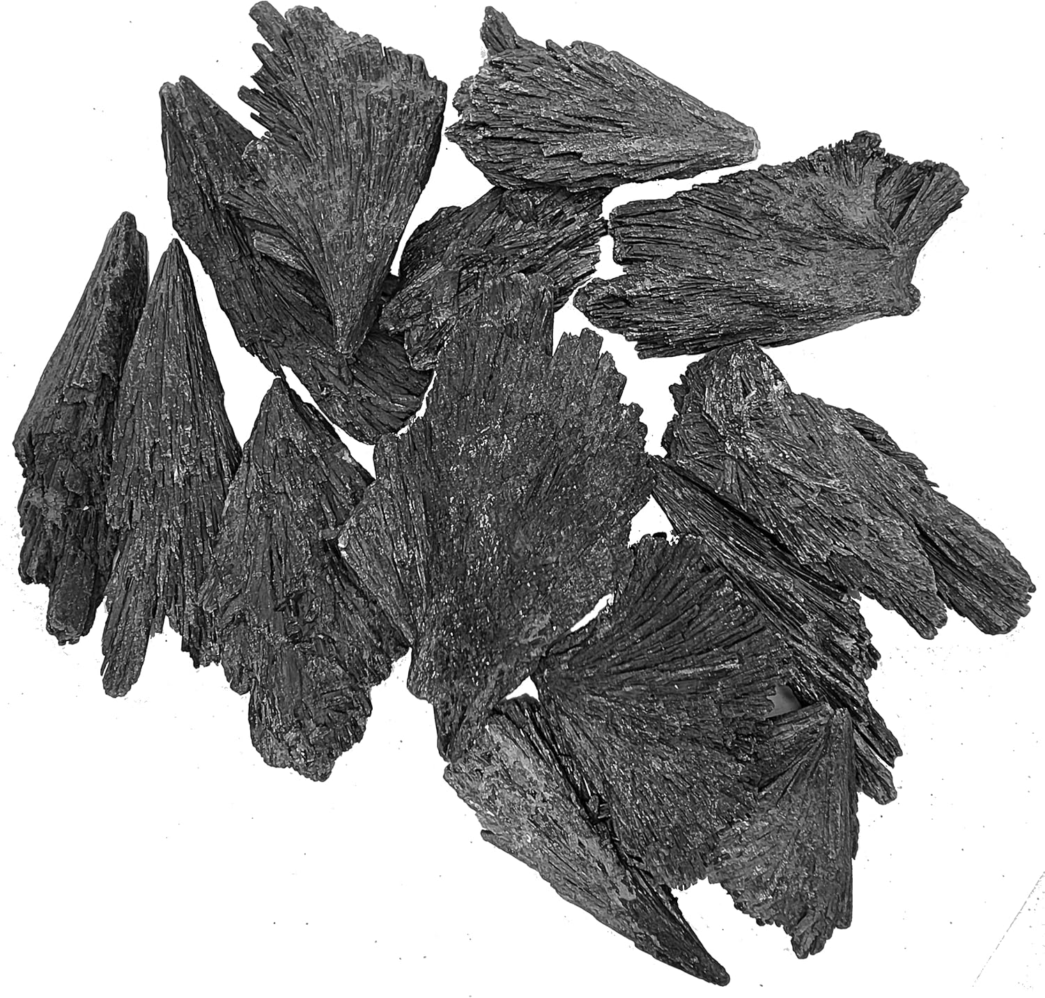 Emovendo Black Kyanite Blades - Fans - 2 to 35 Inch Approx - Bulk Lot