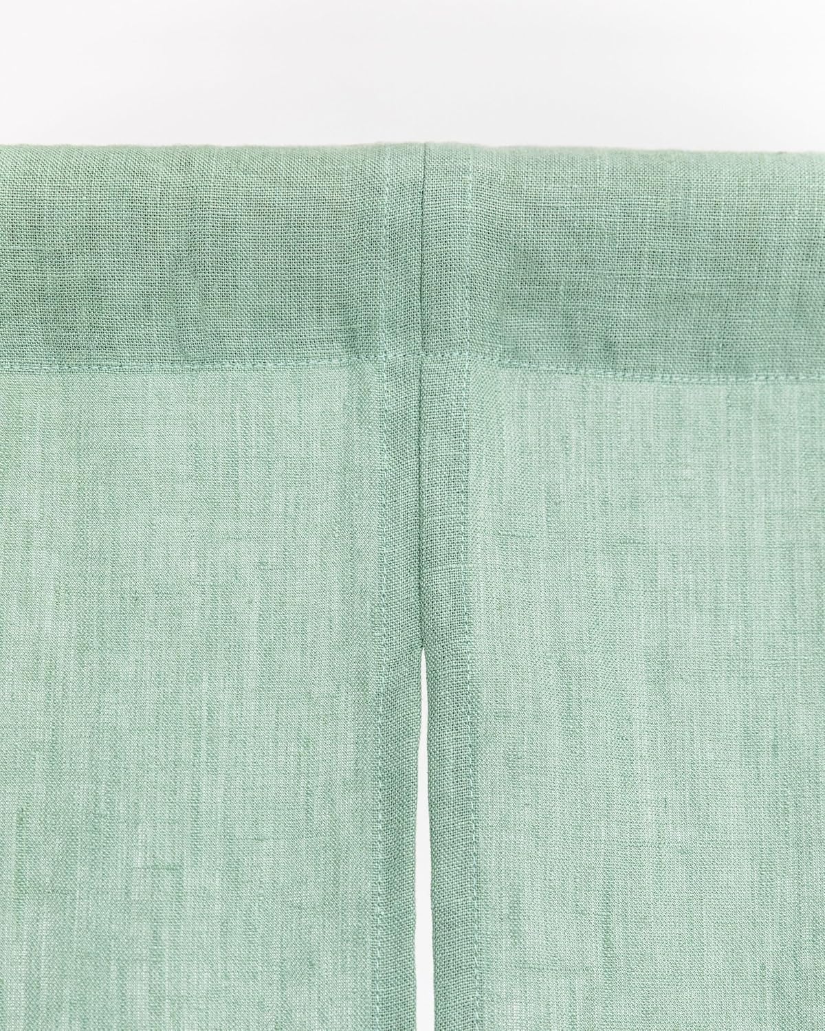 Magic Linen Matcha Green Noren Curtains 30x45