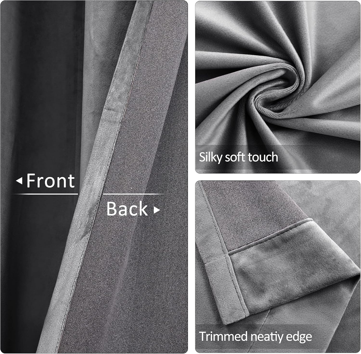 Super Soft Velvet Curtain Panels for Living Room and Bedroom