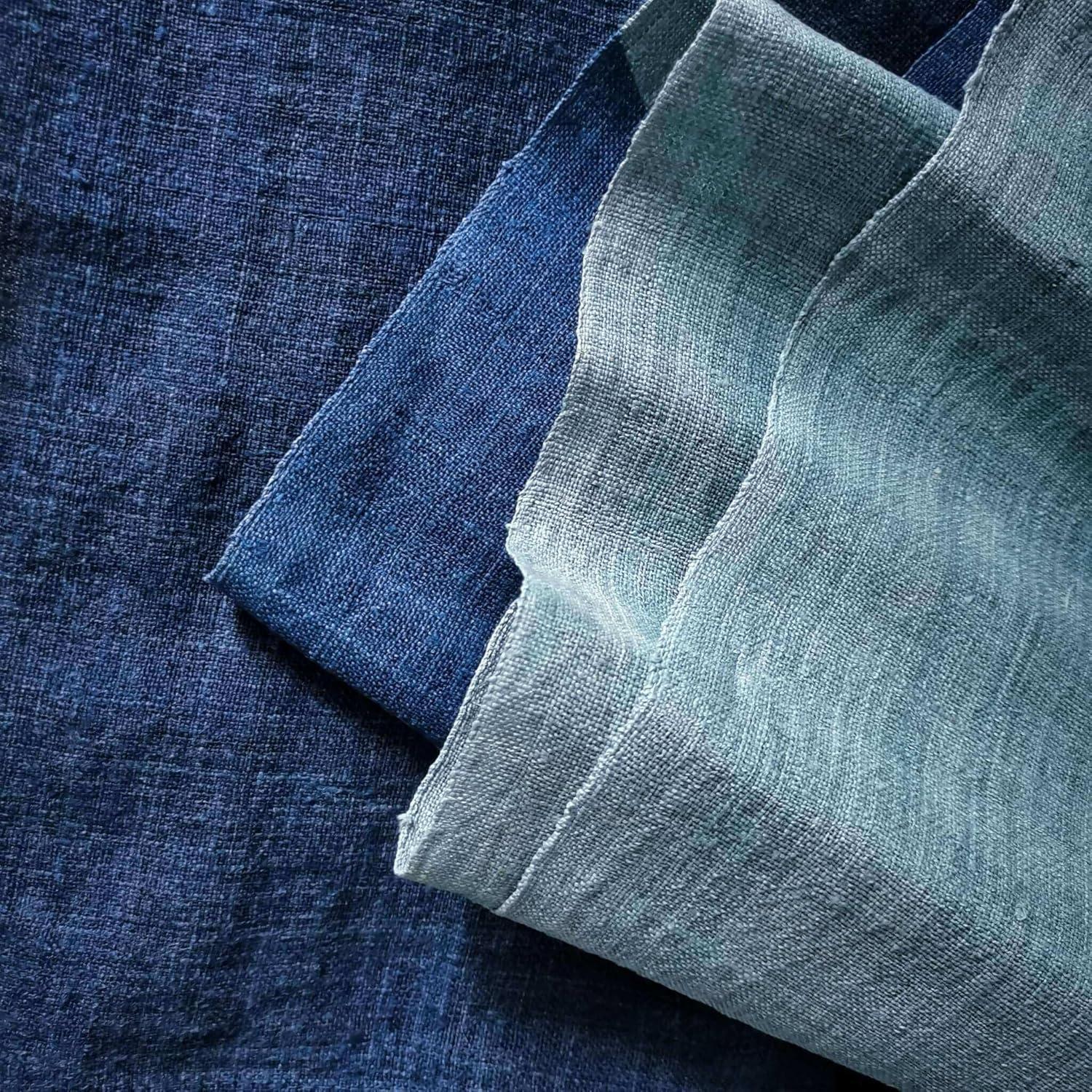 Natural Plant-Dyed Japanese Noren Curtain - Starry Night
