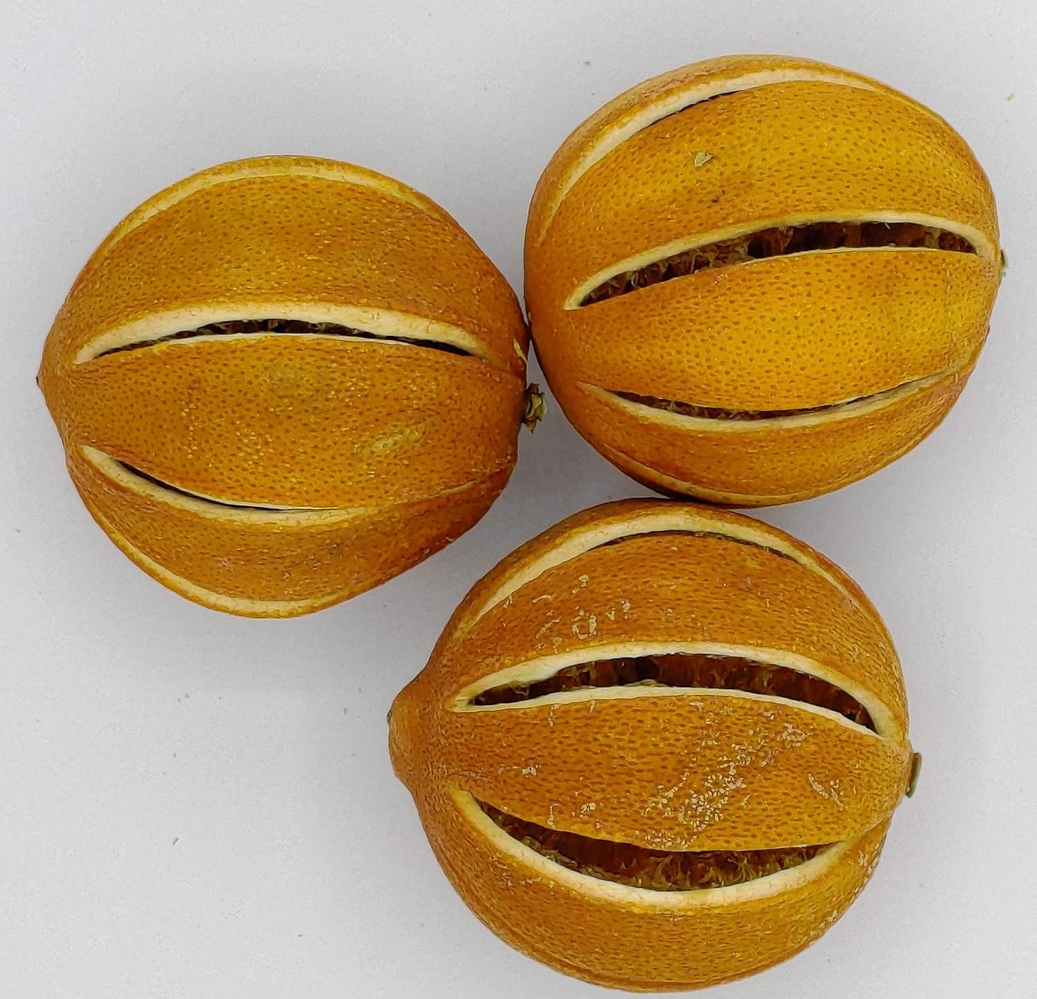 SEEPER 3 Dried Whole Slit Oranges for Potpourri and Bowl Fillers