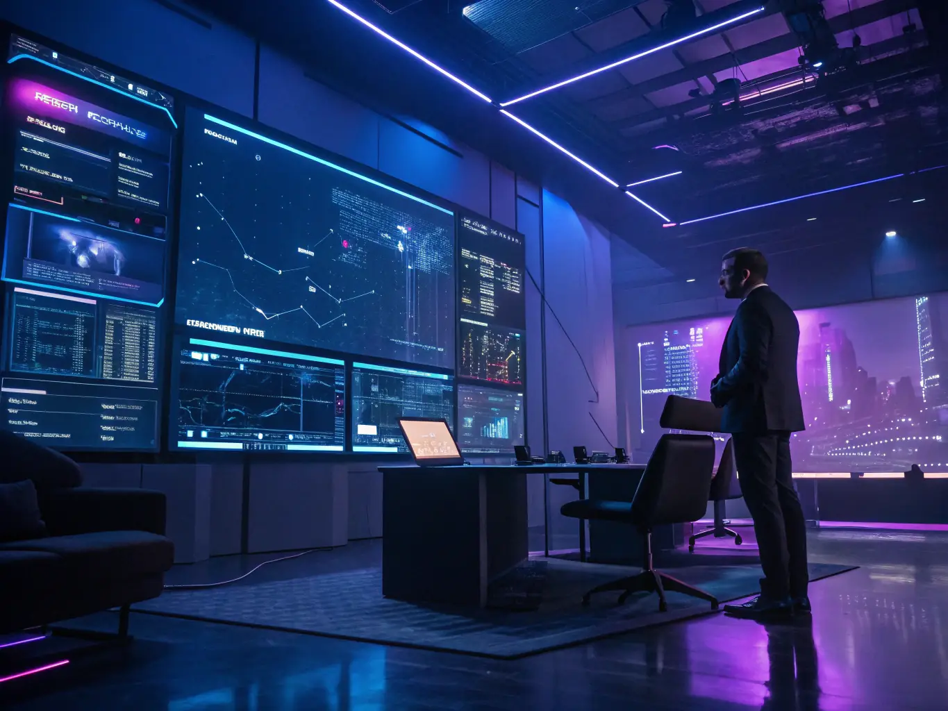 An AI specialist is depicted using advanced algorithms to validate digital content. The image should highlight the precision and reliability of AI validation processes.